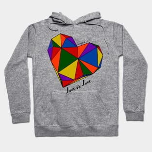 Love is Love LGBTQ Heart Hoodie